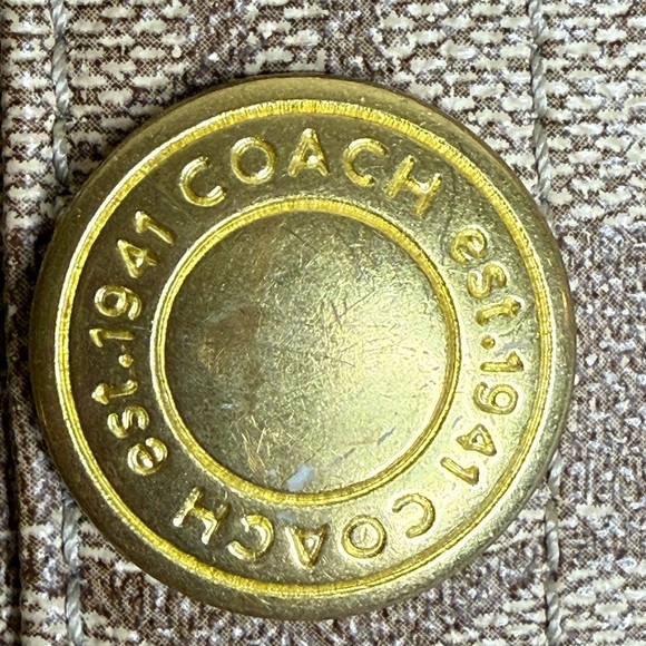 Coach Tote Bag with Tattersall Lining. - Picture 14 of 15